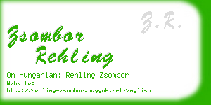 zsombor rehling business card